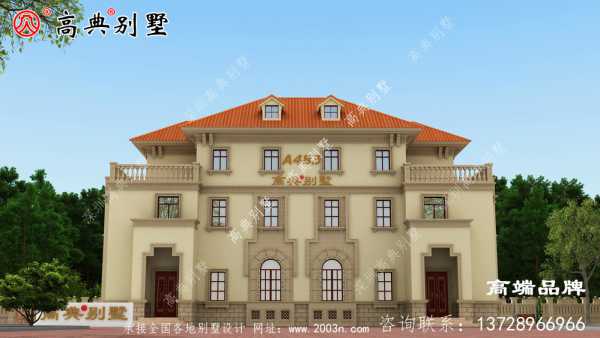 欧式三层乡村住宅别墅