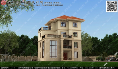 适合农村自建的简欧别墅首层129平方米图纸编号A1646