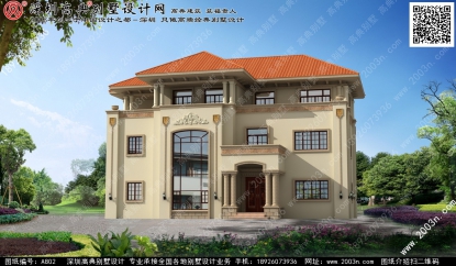 三层别墅设计图纸首层217平方米图纸编号A802