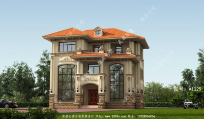 美轮美奂的三层欧式别墅设计图
