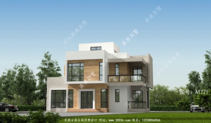 热门建造的现代风格平屋顶别墅