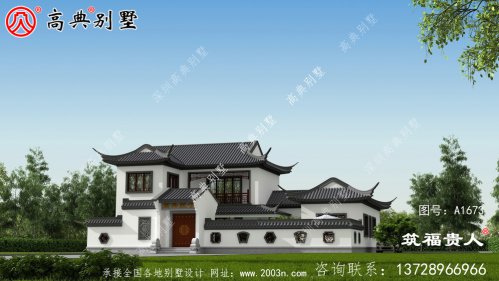 这座苏式园别墅，灰白色搭配效果非