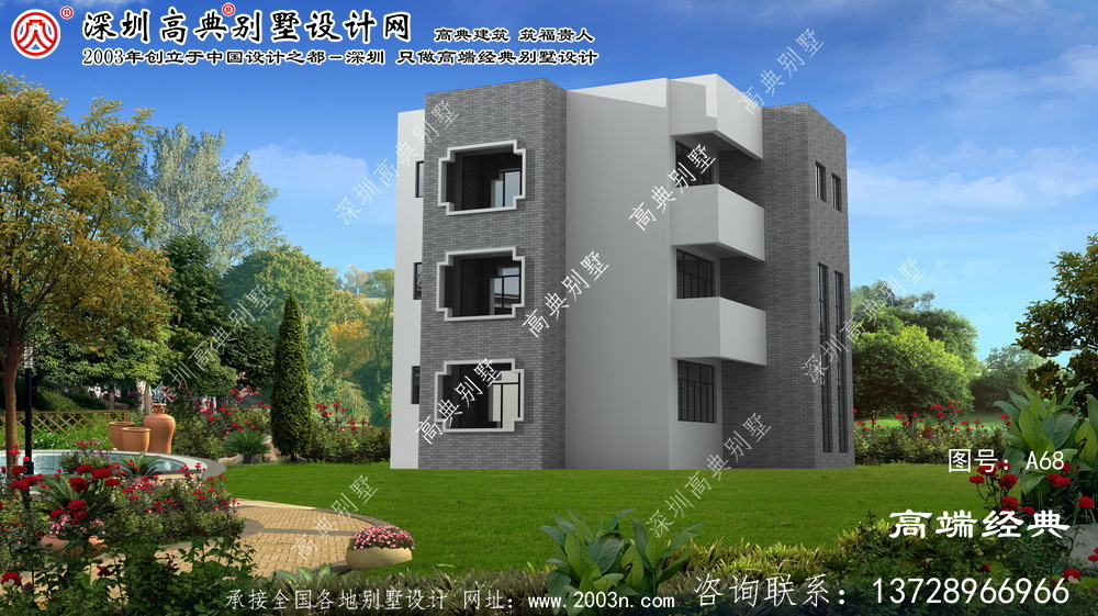 滨江区自建别墅设计图纸现代风格