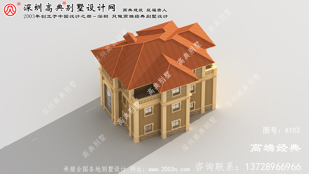 五河县欧式别墅外观效果图