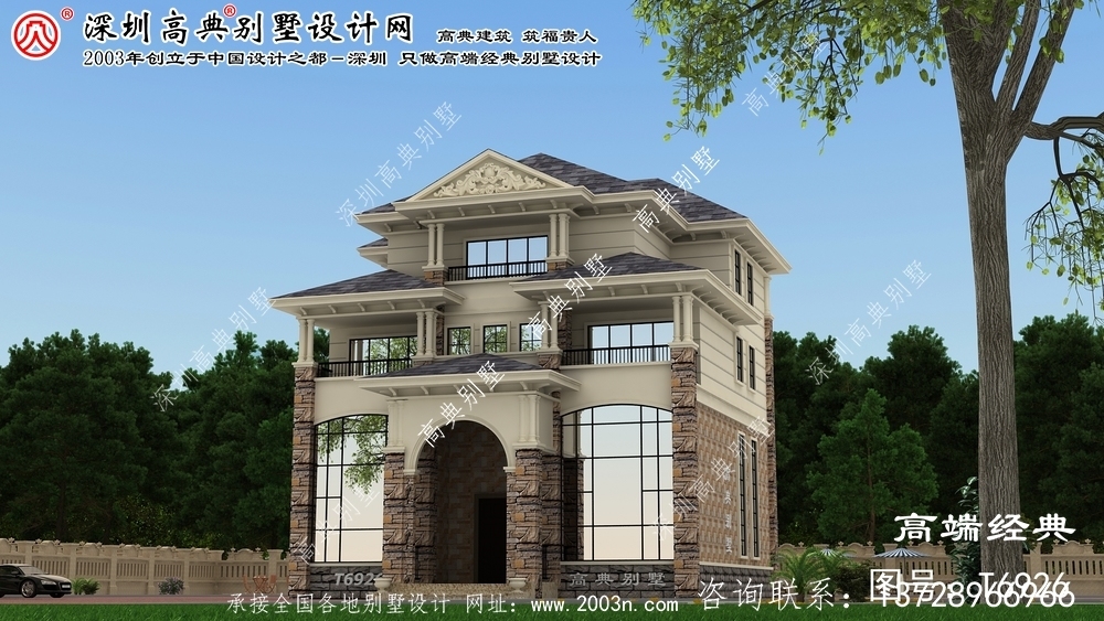 赤峰市农村小别墅设计图小户型双落地窗