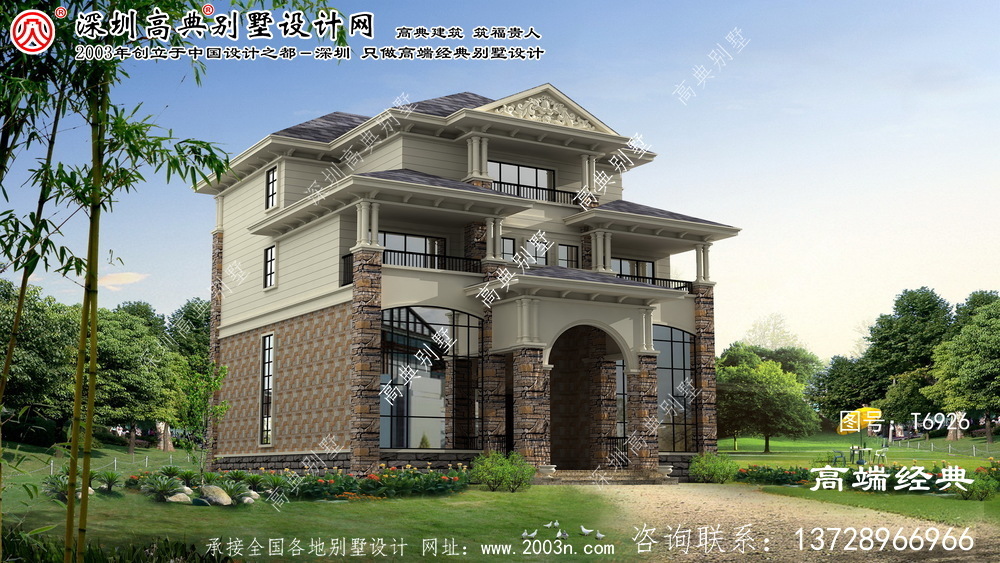 赤峰市农村小别墅设计图小户型双落地窗