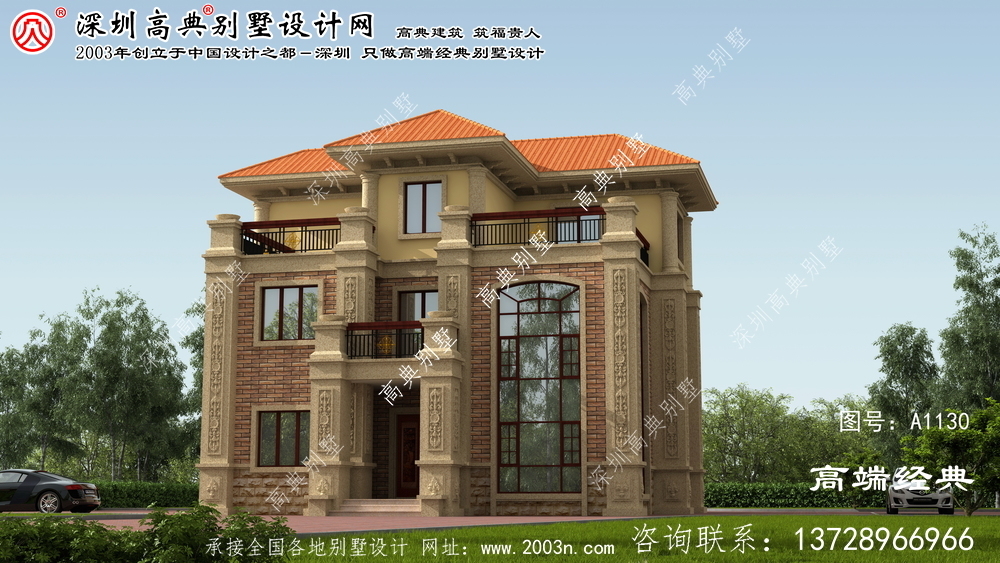 长沙市150平方三层别墅设计图纸 长沙市150平方三层别墅设计图纸