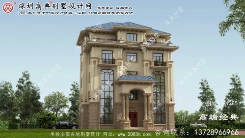 娄底市15x15米大别墅设计图