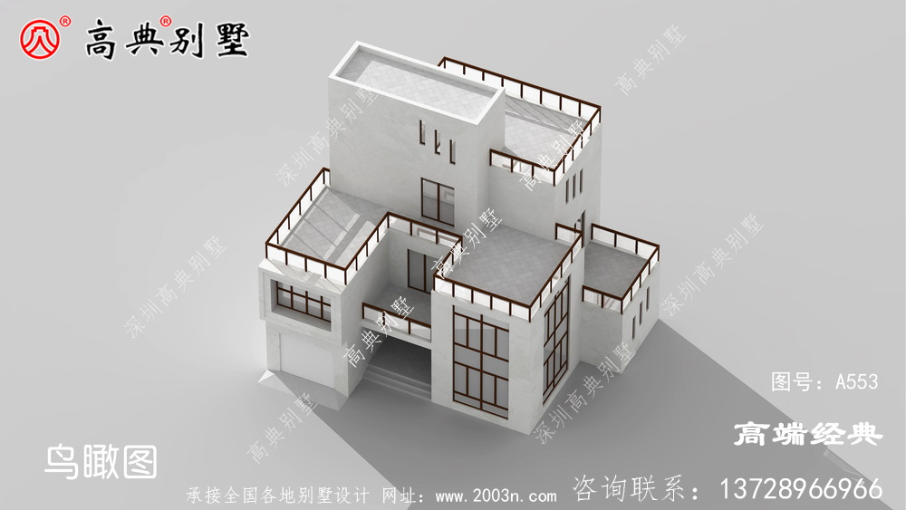 农村现代三层别墅图片