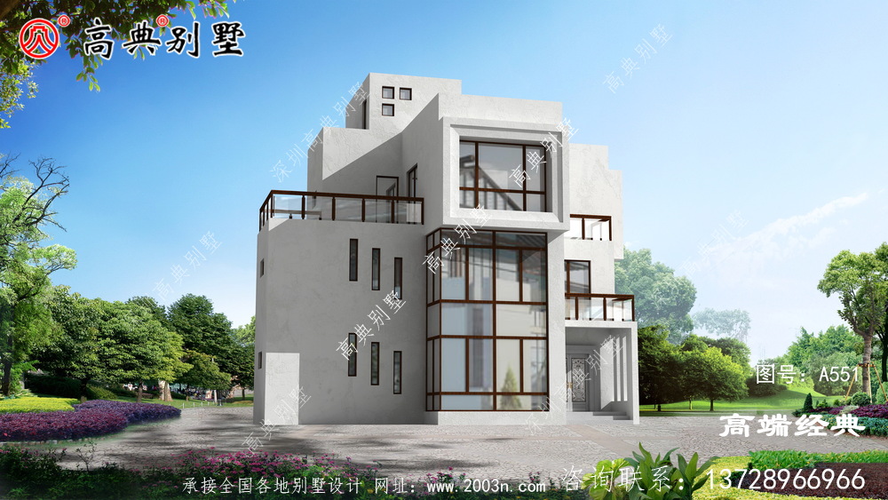 乡村三层别墅设计