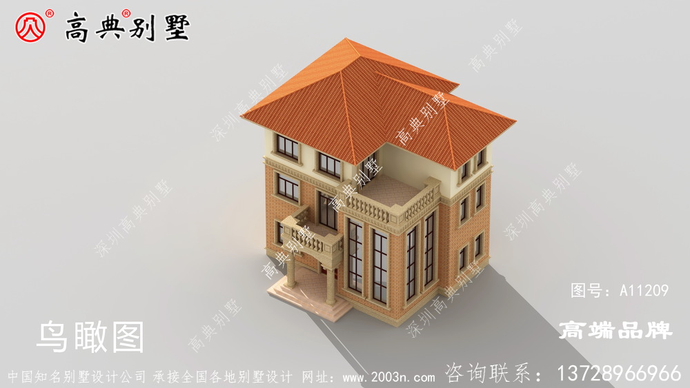 欧式别墅图片大全双复式飘窗设计高端大气采光好。