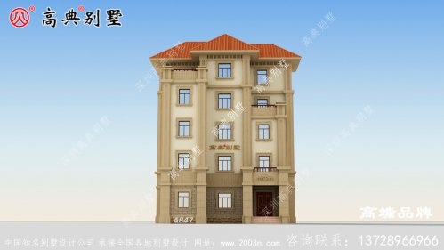 农村别墅气势恢宏，充满了主人的高贵身份