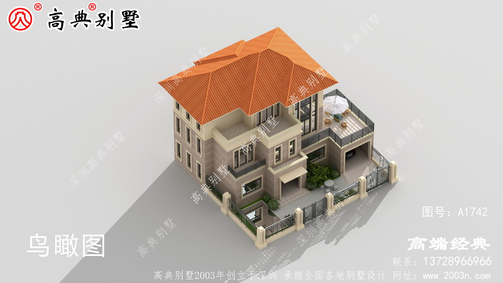 农村3层别墅这套户型还是挺经典的