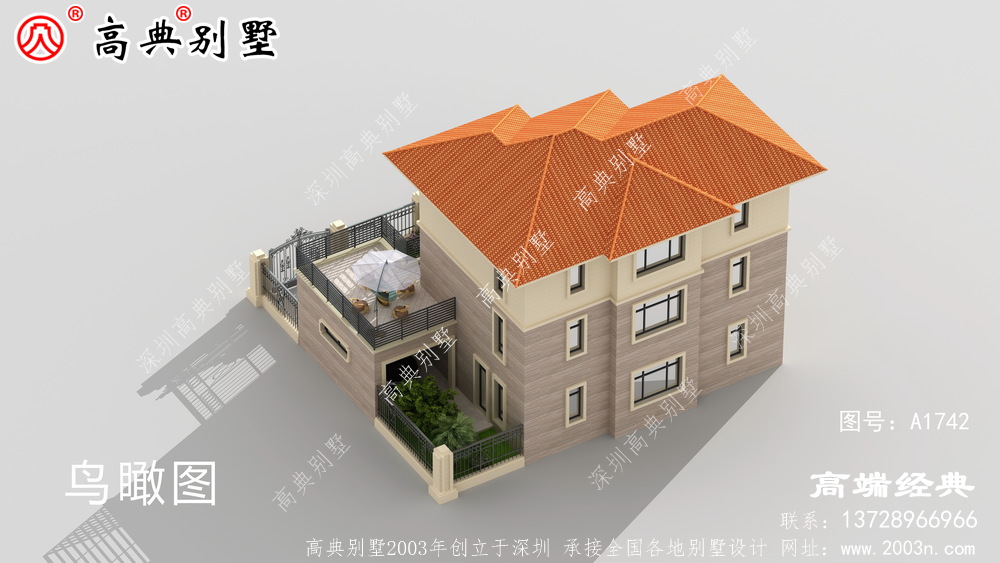 农村3层别墅这套户型还是挺经典的