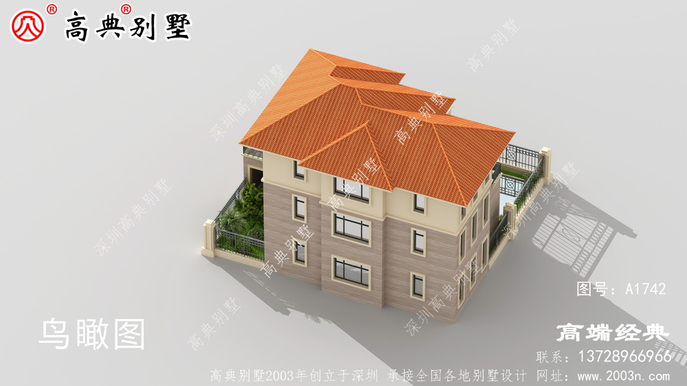 农村3层别墅这套户型还是挺经典的