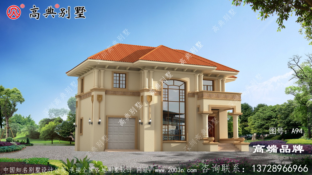 农村二层房子设计颜值高、造价低，家家户户都能建。