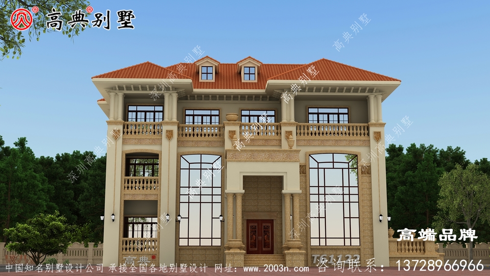 丰富了建筑的立面,增加了住宅的层次感。