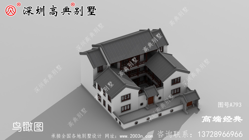 农村别墅设计图,都是299.82平内的户型,布局大气的别墅