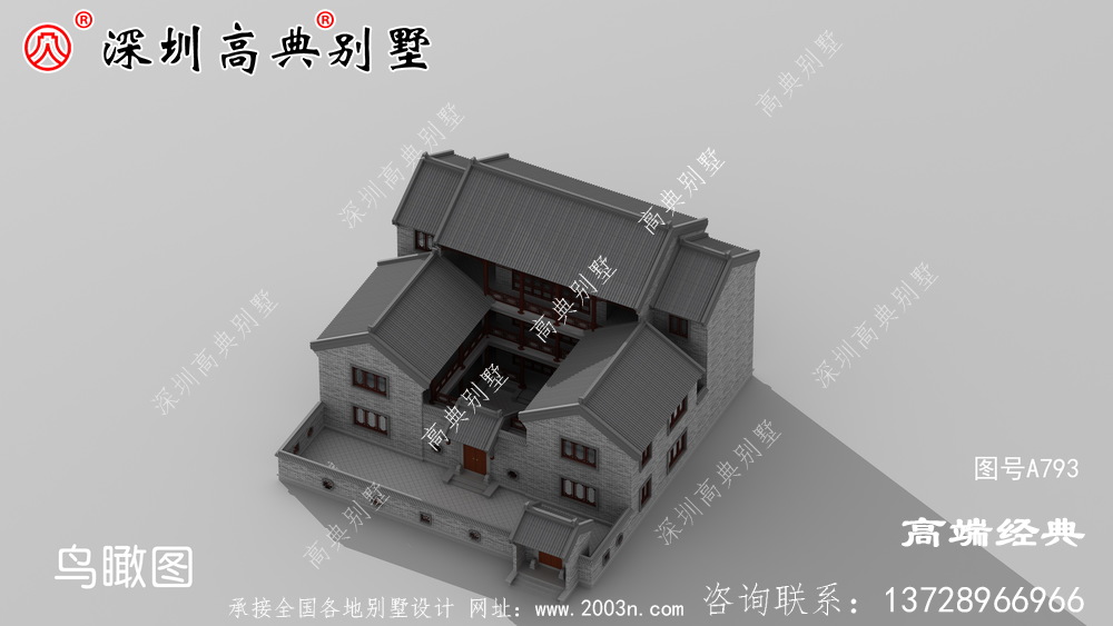农村别墅设计图,都是299.82平内的户型,布局大气的别墅