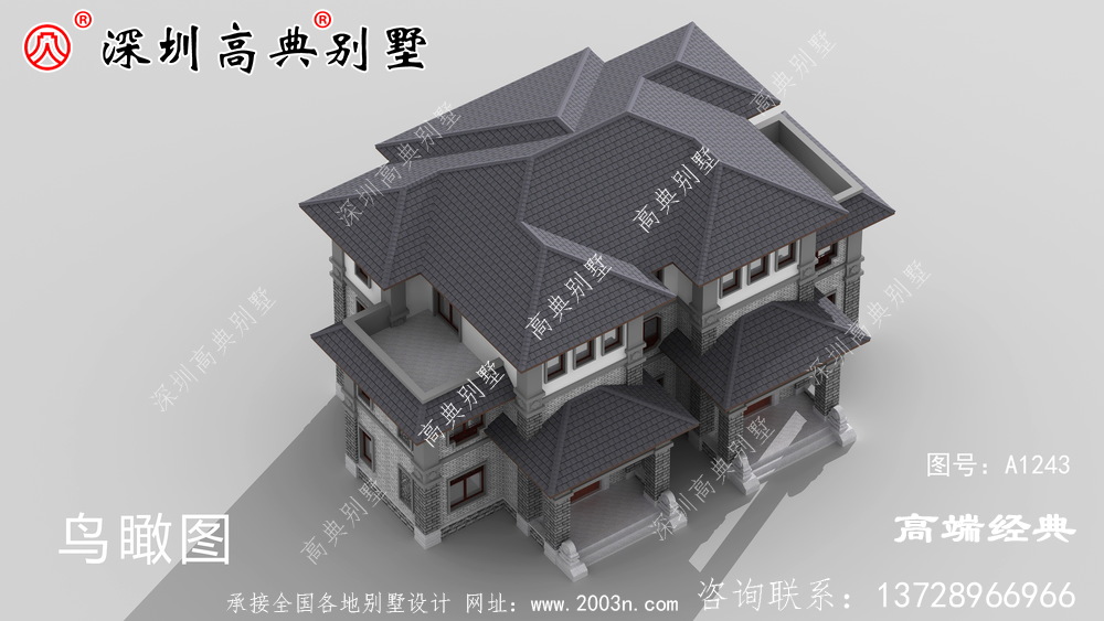 洋气的三层别墅设计图,从细节上讲究档次,棒极了。