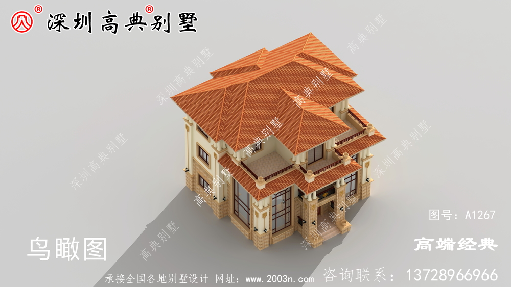 三层欧式别墅设计图，高贵典雅，完美生活。