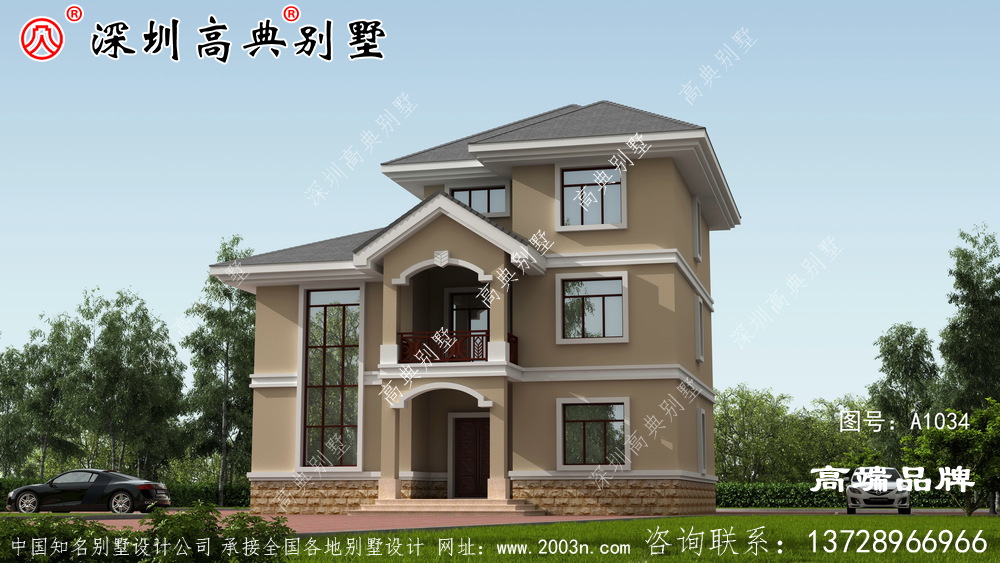 简单的自建房设计图，外型美观，造价经济