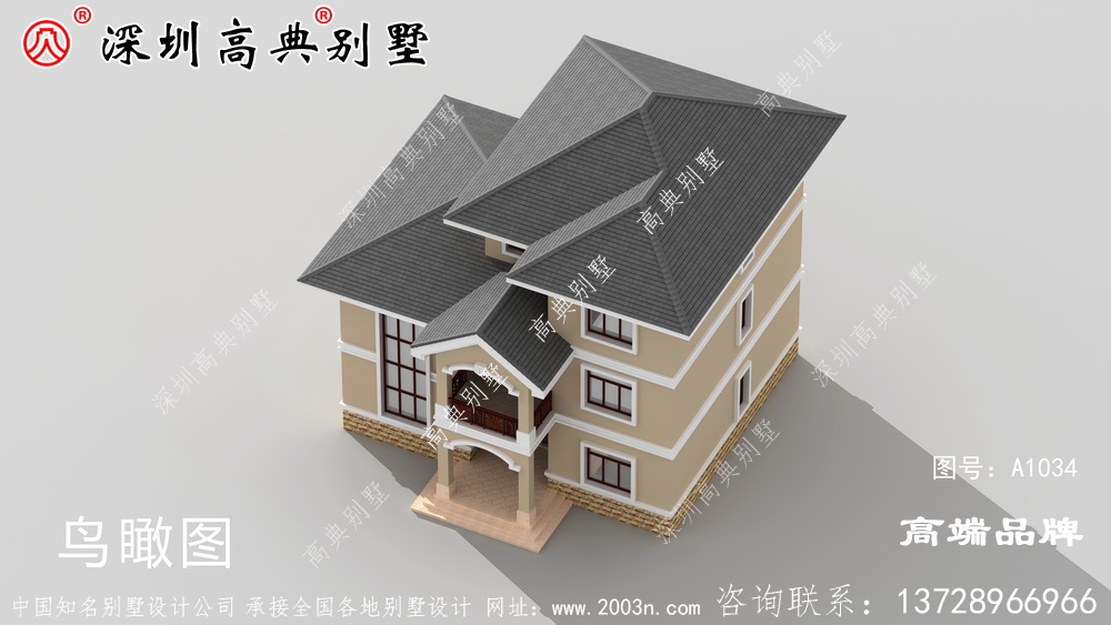 简单的自建房设计图，外型美观，造价经济