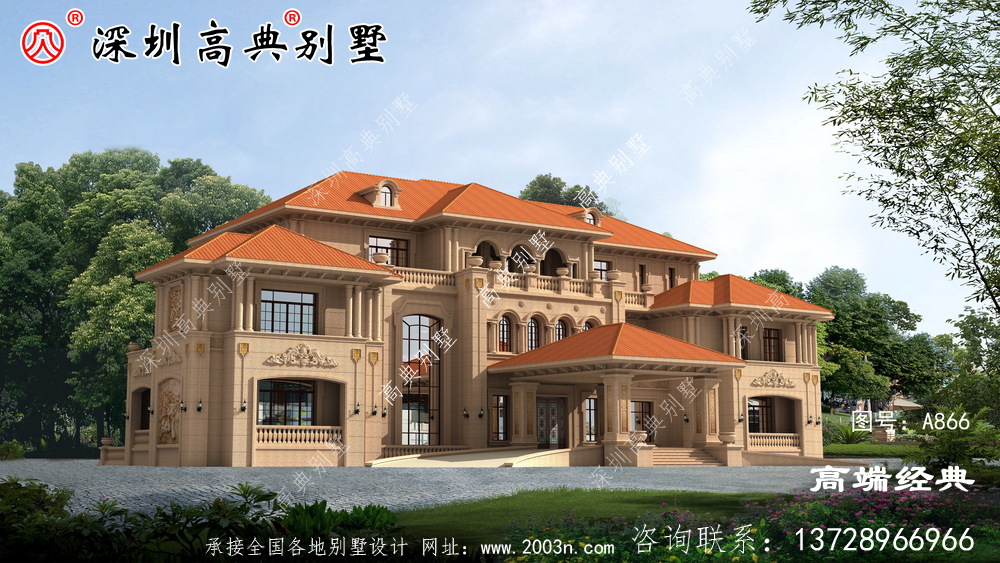 农村最漂亮三层别墅设计图,实用美观又经济
