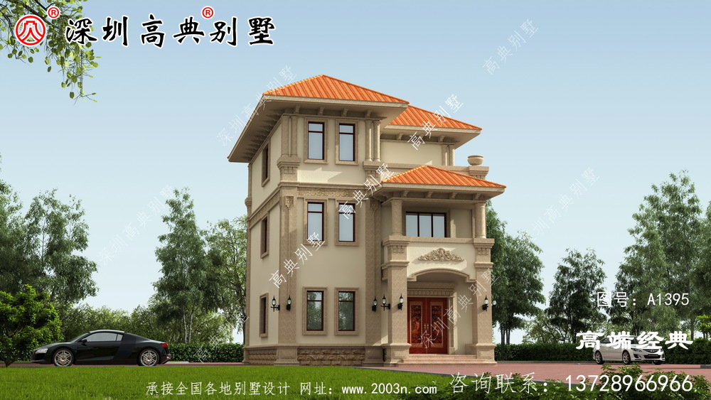 乡村欧式三层别墅,施工简单,性价比高,适合乡村建设才是最好的。