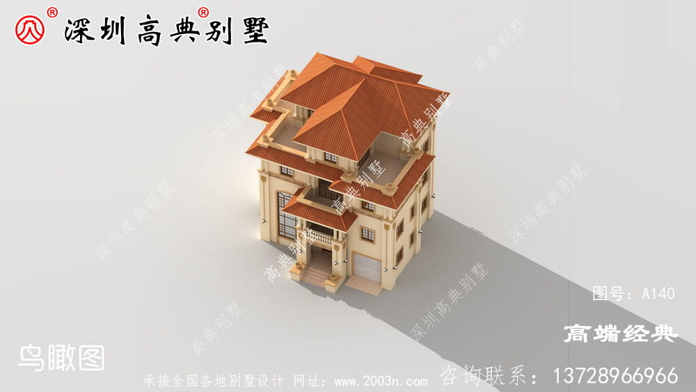 最新款农村三层半别墅图纸,必将成为农村里数一数二的人