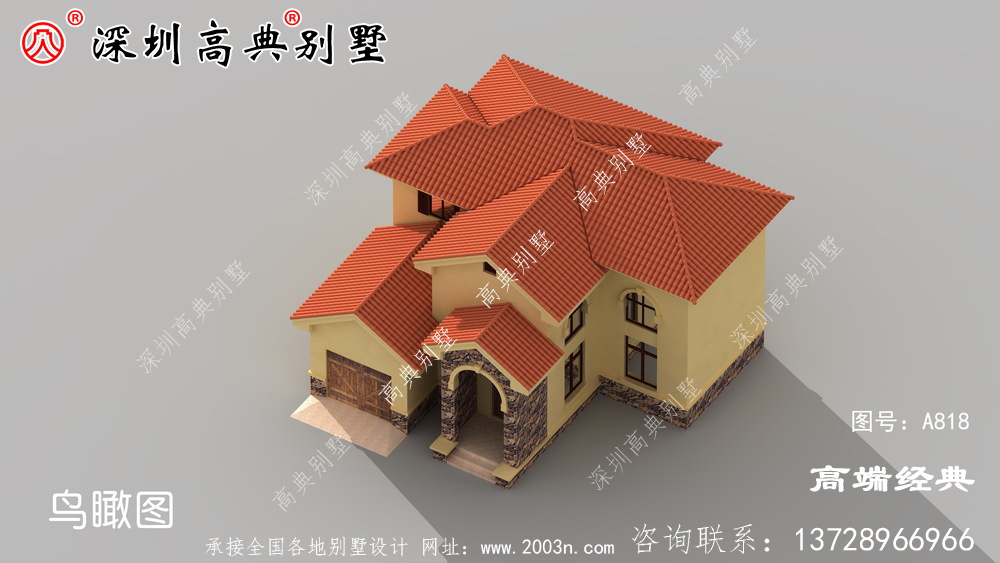 占地面积小,建一栋最漂亮的二层小别墅