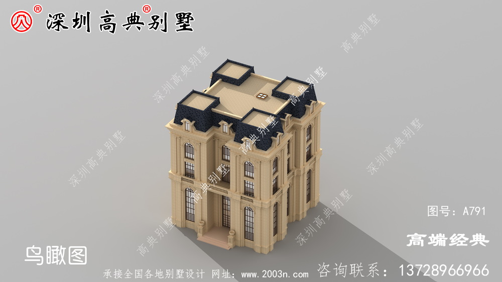 有层次感的坡屋顶 ,象征着美丽的乡村田园生活