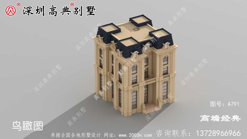 有层次感的坡屋顶 ,象征着美丽的乡村田园生活