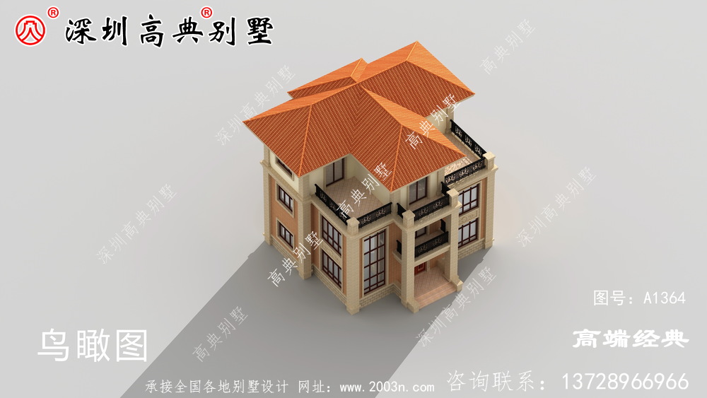 乡村三层别墅最美,经济实用,无需借钱即可建造。