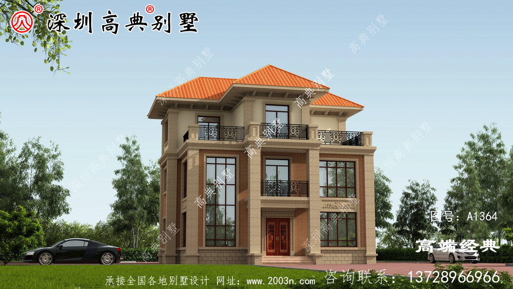 乡村三层别墅最美,经济实用,无需借钱即可建造。