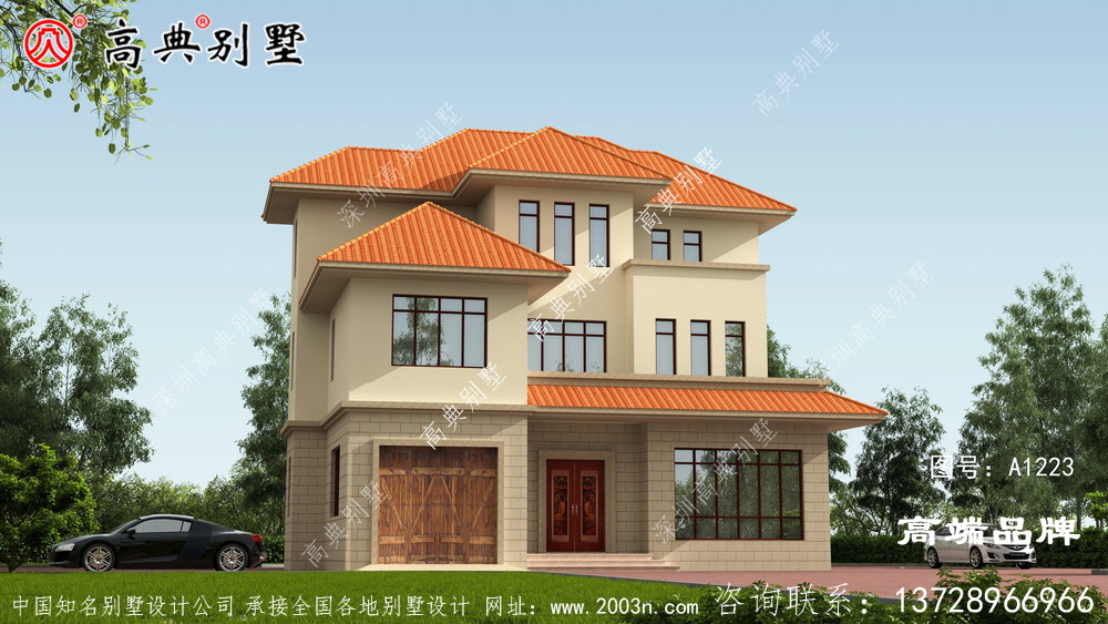我的别墅建起来村里都说好看,邻居准备照着我家的款式建