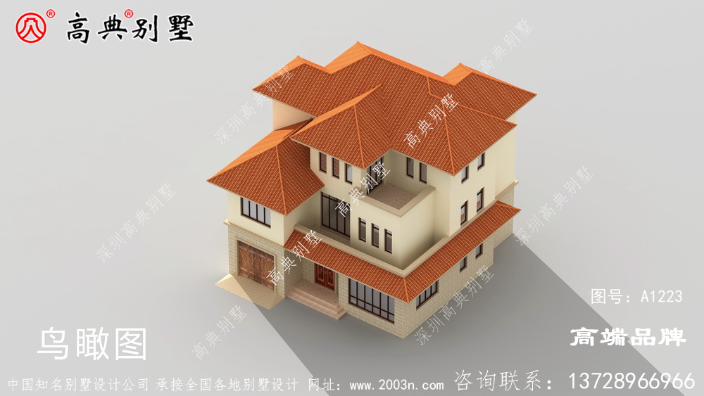 我的别墅建起来村里都说好看,邻居准备照着我家的款式建