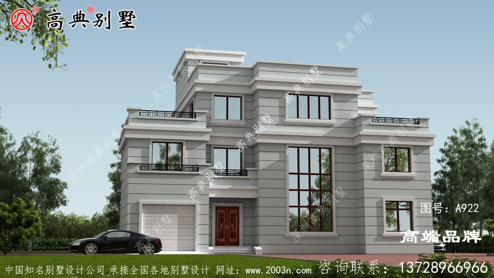 现在的农村自建房别墅风格多样,清一色的户型才独特
