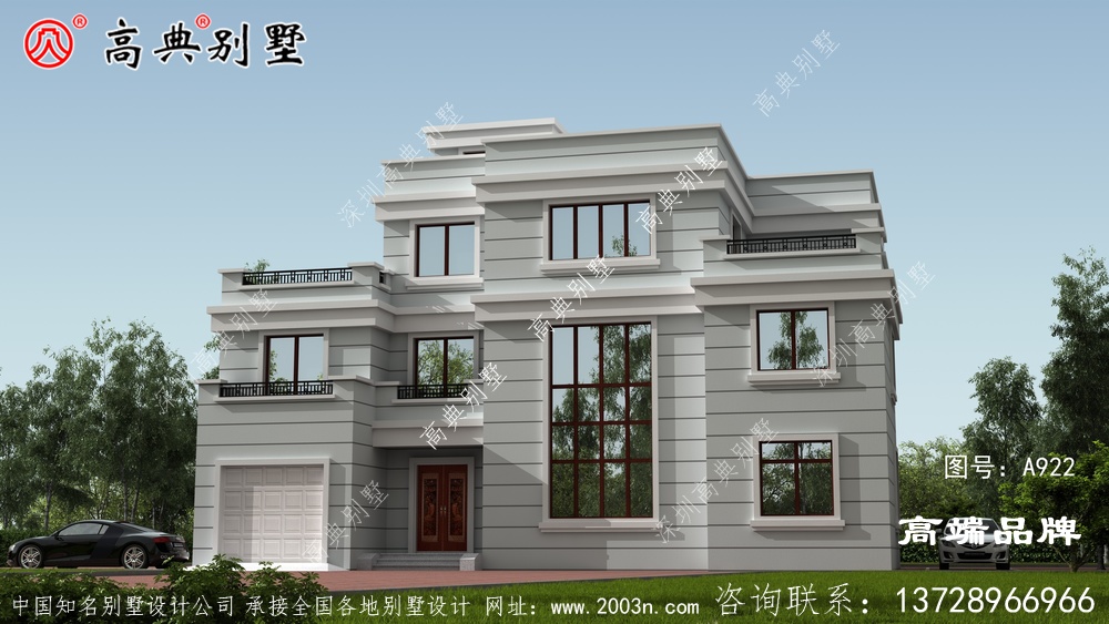 现在的农村自建房别墅风格多样,清一色的户型才独特