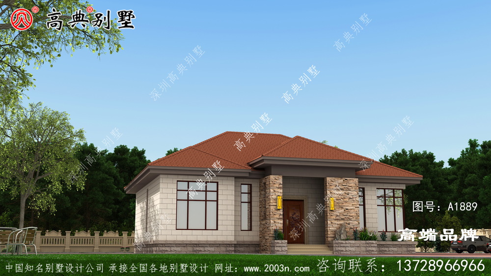 简欧单层别墅风格,父母居住打扫也方便