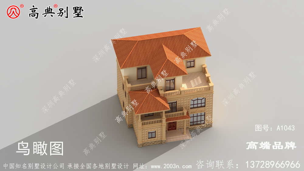别墅外观凹凸有致,打造美观舒适的新住宅