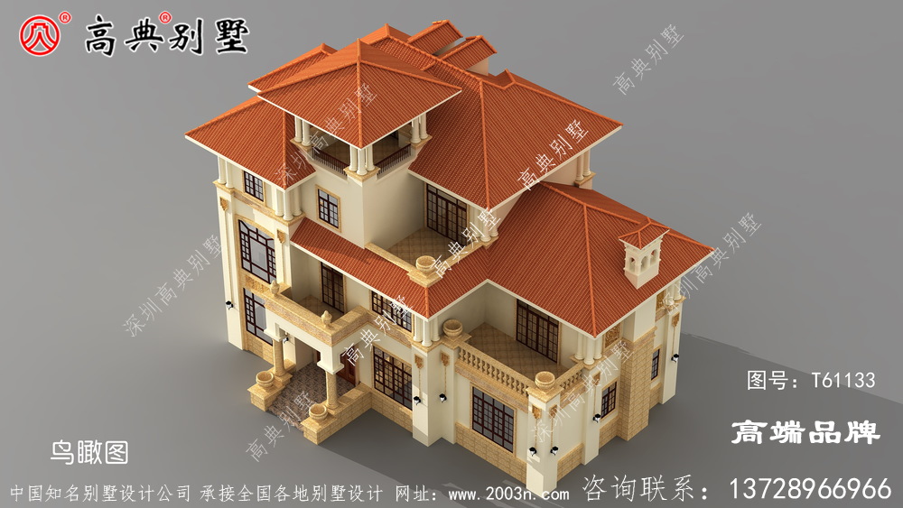 这套别墅外观层次分明，有超强的现代感