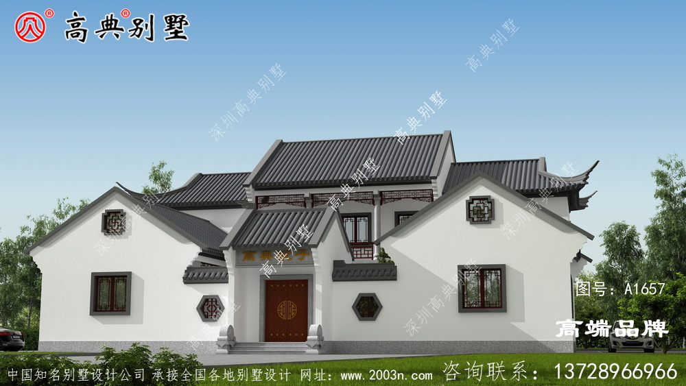 四合院房子设计,庭院还可以种树种花,养鸟养鱼,叠石迭景