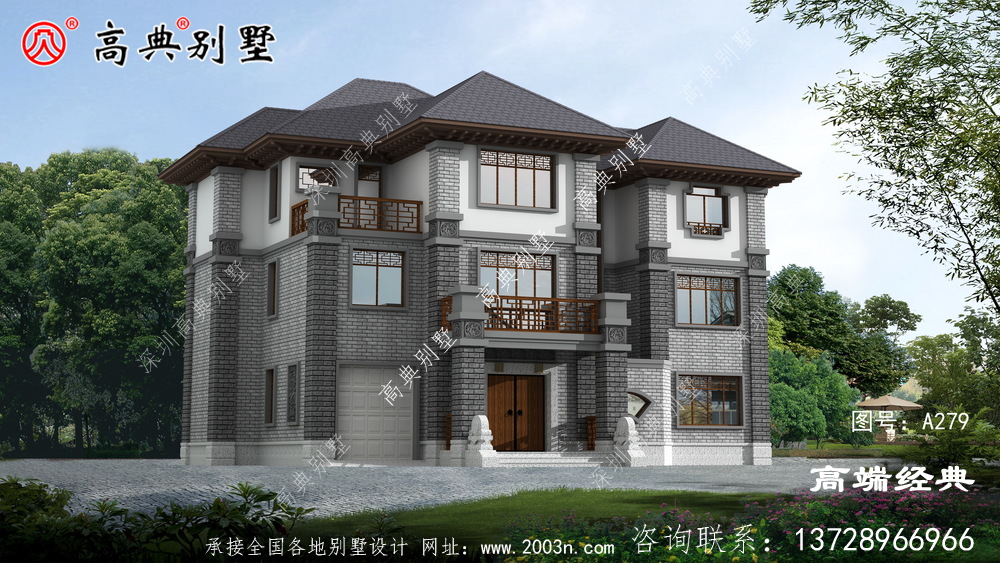 大户型三层中式住宅,亲朋好友来访不怕没地住
