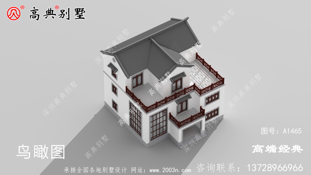 复式三层中式风格别墅,完全满足你的居住需要