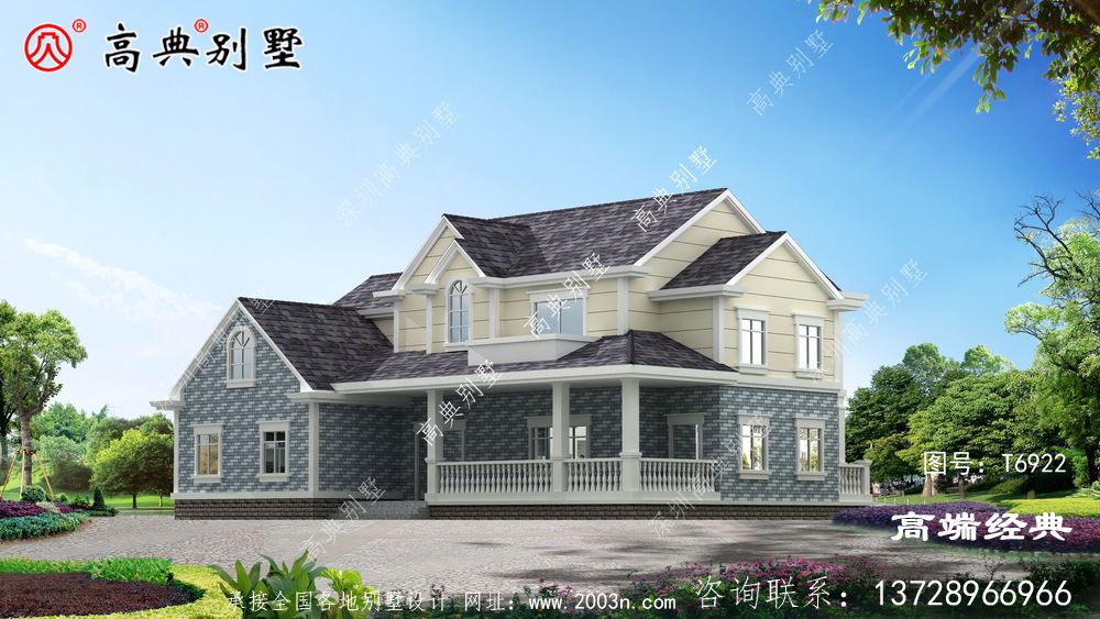 这样的别墅建在青山绿水的老家，清新宜人