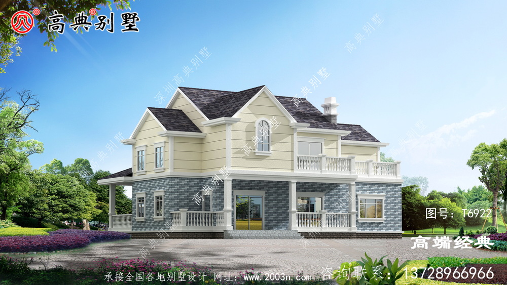 这样的别墅建在青山绿水的老家，清新宜人
